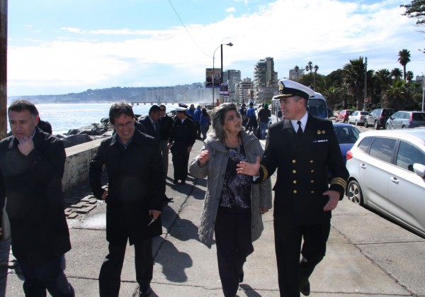 Alcaldesa Virginia Reginato, aviso marejadas 5