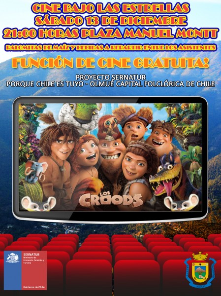 Afiche - Función 13 de Dic - Los Croods