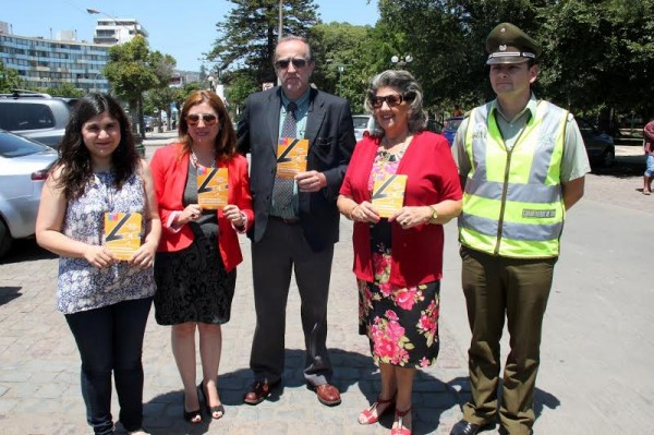Alcaldesa Virginia Reginato, campaña cinturón seguridad