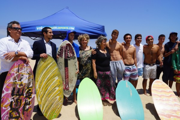 Alcaldesa Virginia Reginato, playa del deporte 12