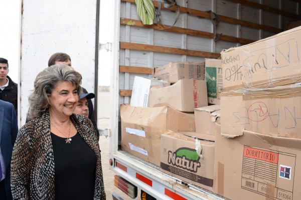 Alcaldesa Virginia Reginato, caravana apoyo al norte 10