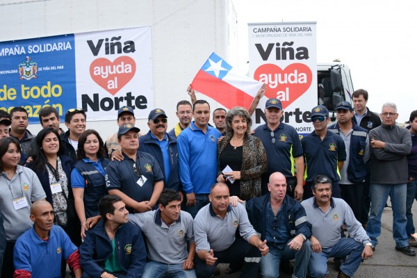 Alcaldesa Virginia Reginato, caravana apoyo al norte 5
