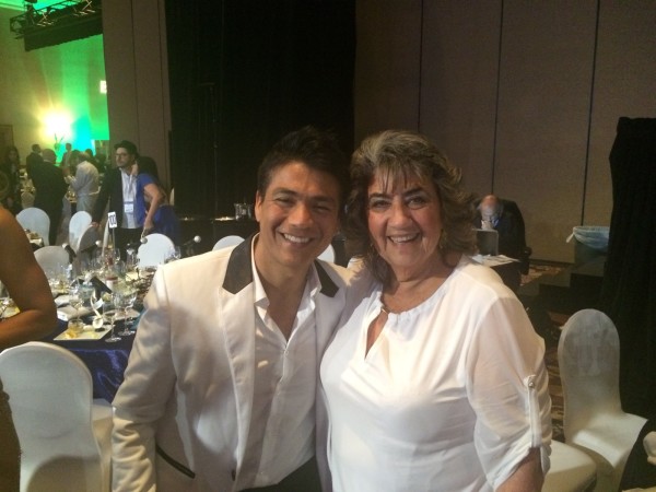 Alcaldesa Virginia Reginato, gala grammy 1