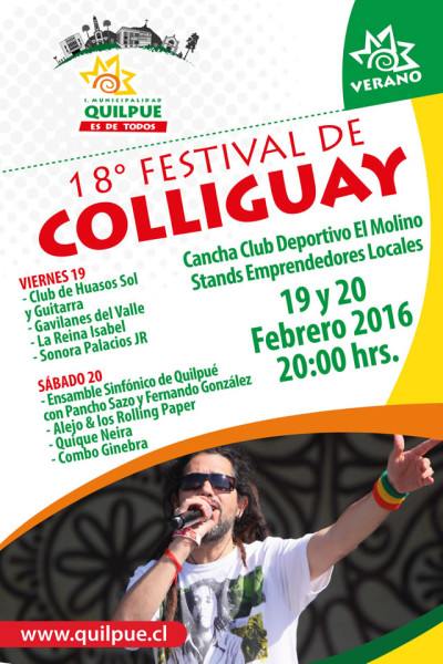 Afiche 18° Festival de Colliguay