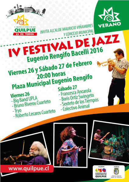 IV Festival de Jazz Eugenio Rengifo - Afiche