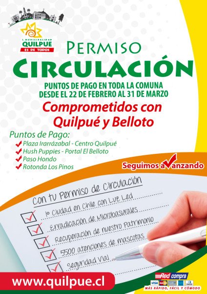 Afiche Permiso de Circulación 2016