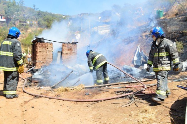 La casa estaba sin moradores al momento del incendio perdiendo todos sus enceres