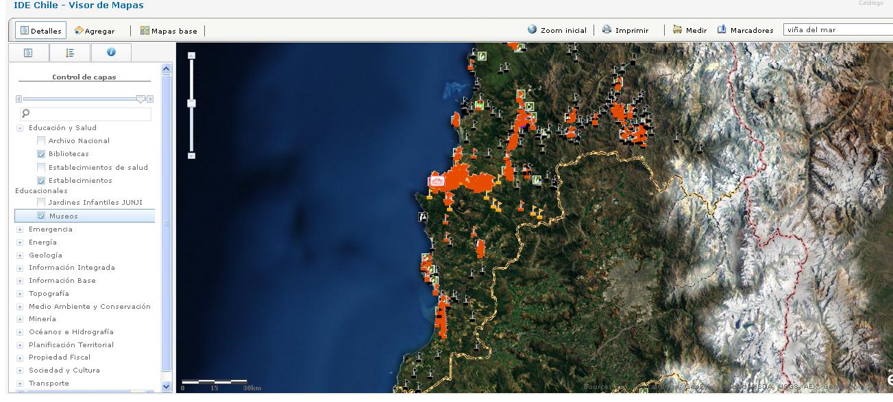 Bienes Nacionales lanza mapa digital de Chile con datos de la región de Valparaíso