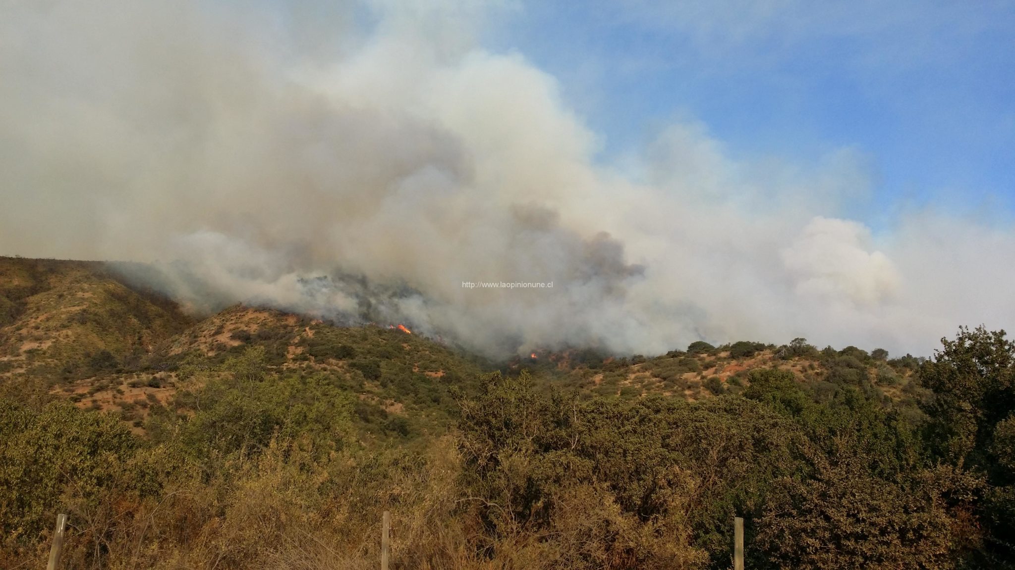 Quebrada Escobares – Nuevo Incendio Forestal