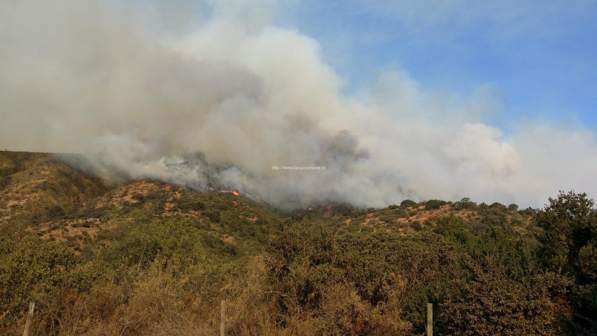 Quebrada Escobares – Nuevo Incendio Forestal