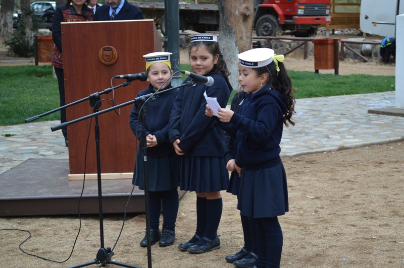 Olmué conmemoró las Glorias Navales con dos desfiles e inaugurando la remodelada Plaza en Quebrada Alvarado