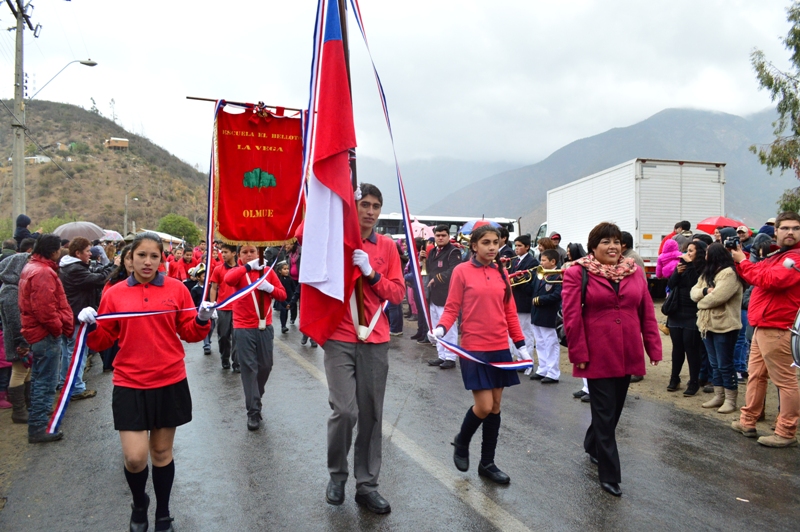 Olmué conmemoró las Glorias Navales con dos desfiles e inaugurando la remodelada Plaza en Quebrada Alvarado