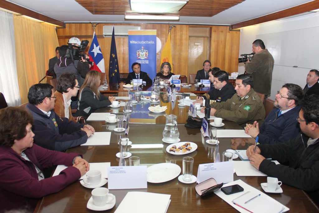 Se consituyó mesa técnica para la prevención de riesgos y emergencias en Viña del Mar