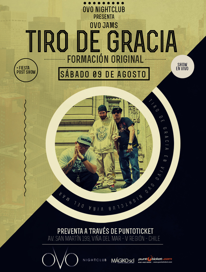 Tiro de Gracia en Ovo Viña del Mar, este 9 de Agosto