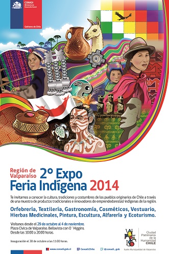 Nueva versión de Feria Expo Indígena se desarrolla en Valparaíso