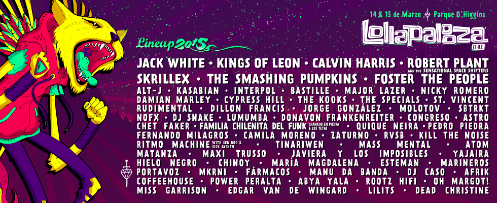 Lollapalooza Chile 2015 anuncia lineup