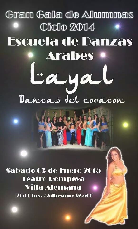 La Escuela de Danzas Árabes Layal realizará su II Gala Anual en Villa Alemana