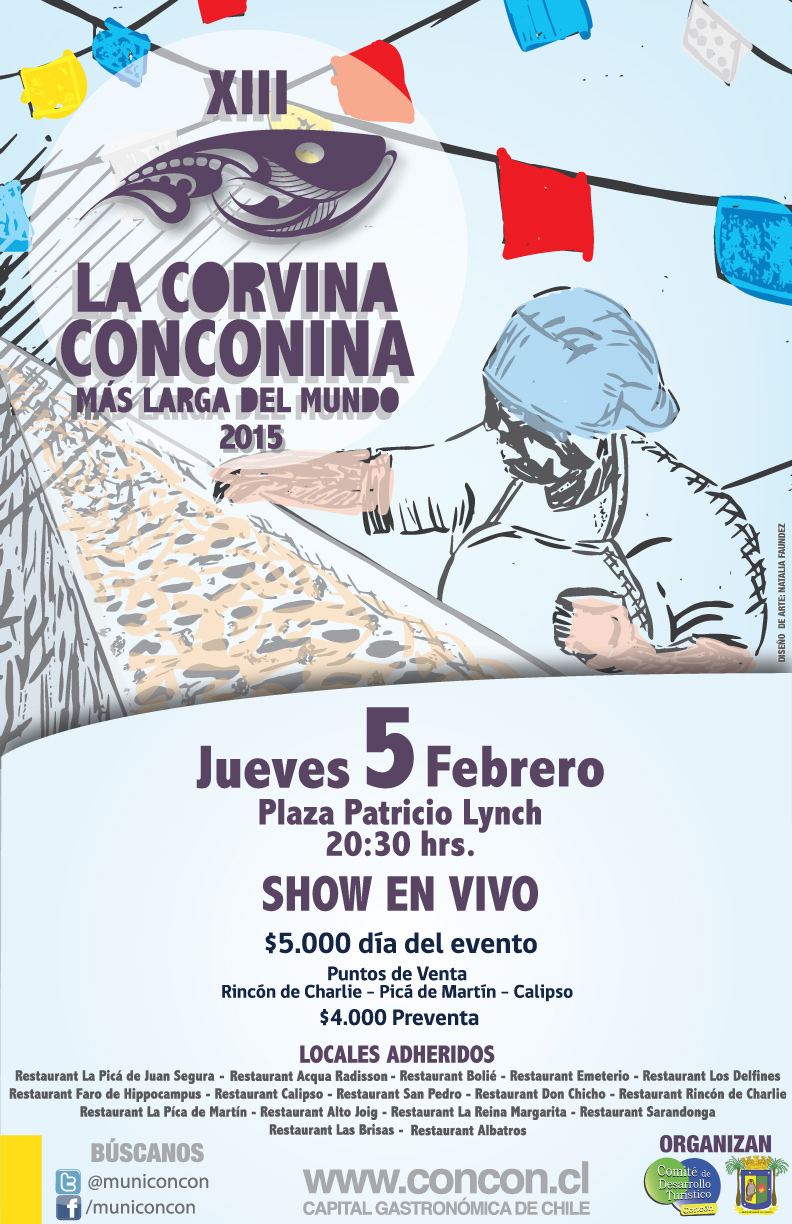 Adhesiones para “La Corvina Conconina más larga del mundo” ya se encuentran disponibles