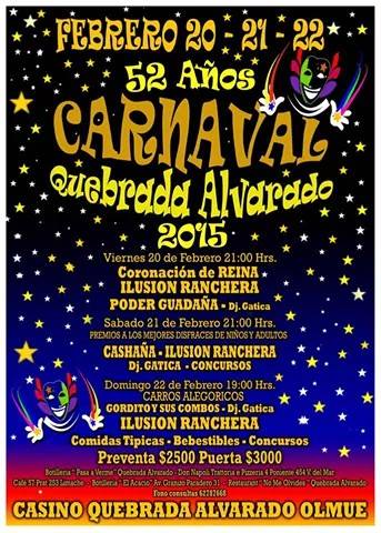 Carnaval de Quebrada Alvarado prepara su 52ª versión