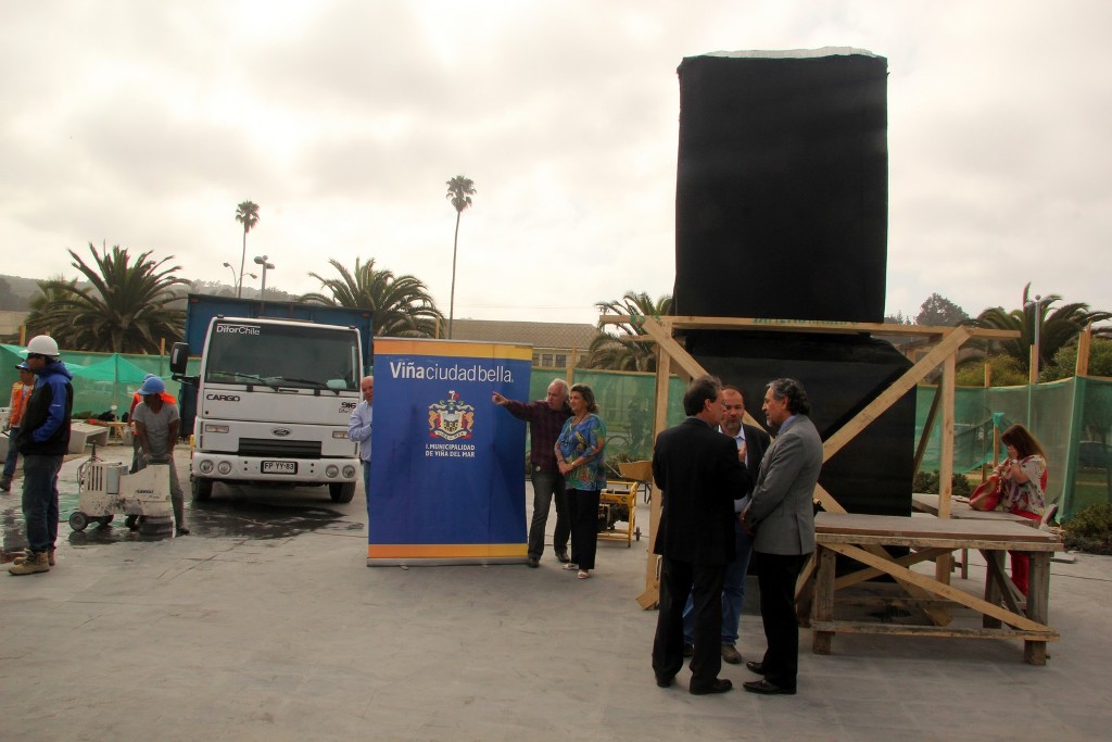 Trabajos para emplazar Obra de Arte que entregará Farkas a Viña del Mar se encuentran en etapa final