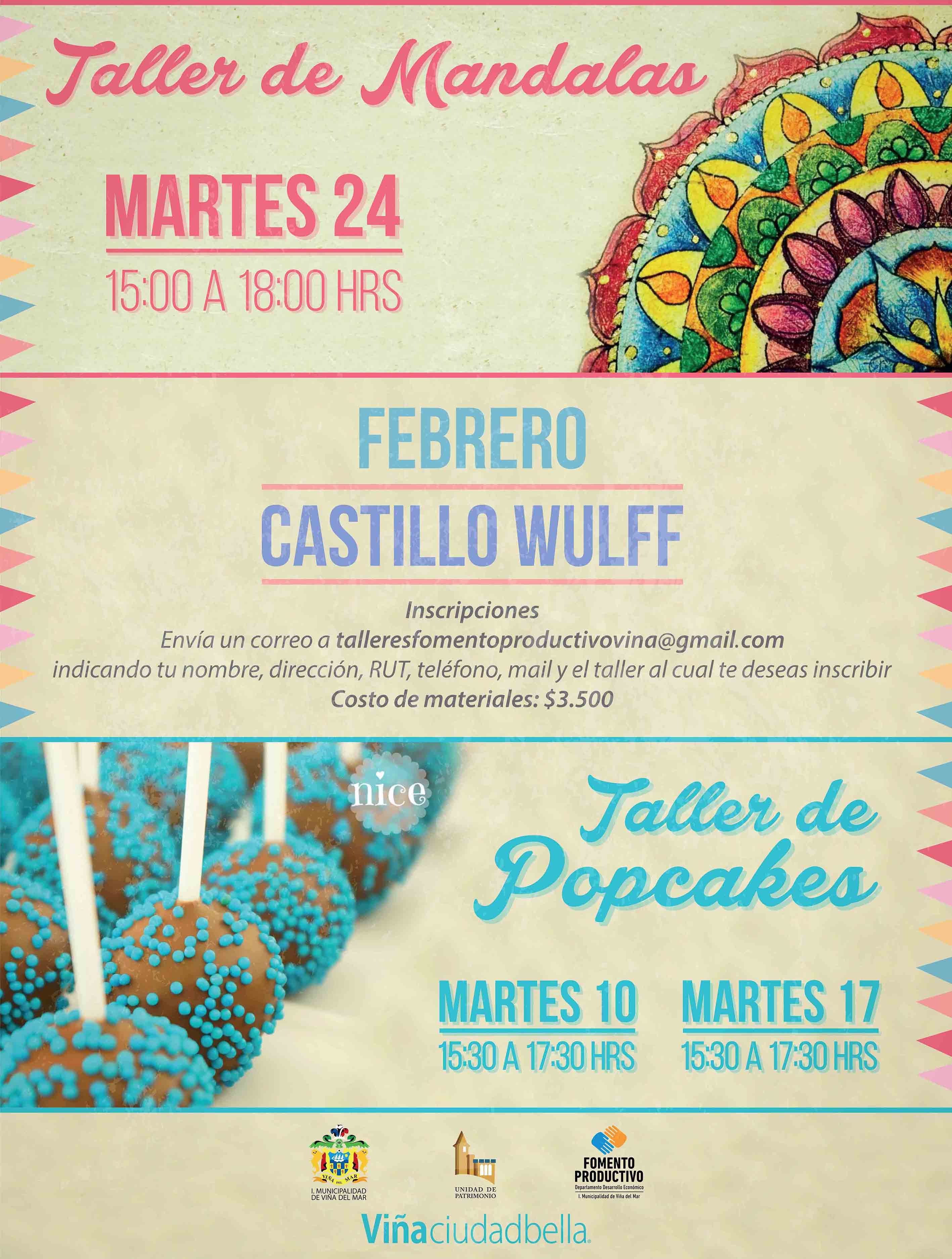 Invitan a vecinos y emprendedores a talleres de Pop Cakes en Viña del Mar