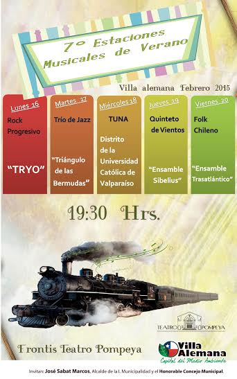 Comenzarán las VII Estaciones Musicales de Verano en Villa Alemana