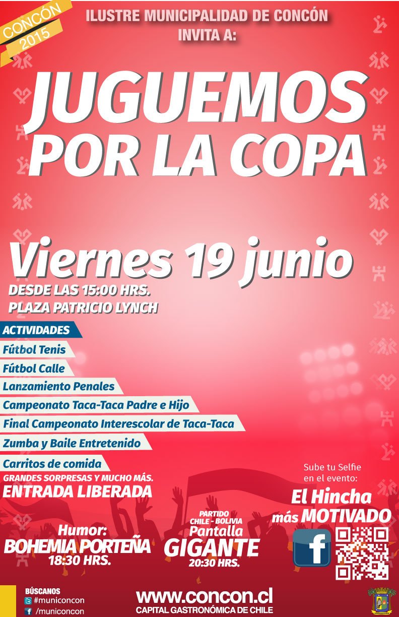 “JUGUEMOS POR LA COPA”: CONCÓN SUMA ACTIVIDADES PARA LA COPA AMÉRICA.
