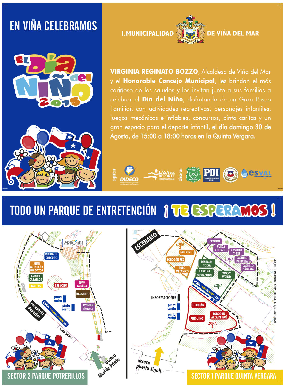 Municipio viñamarino prepara un gran parque de entretenciones para celebrar el “Día Del Niño”