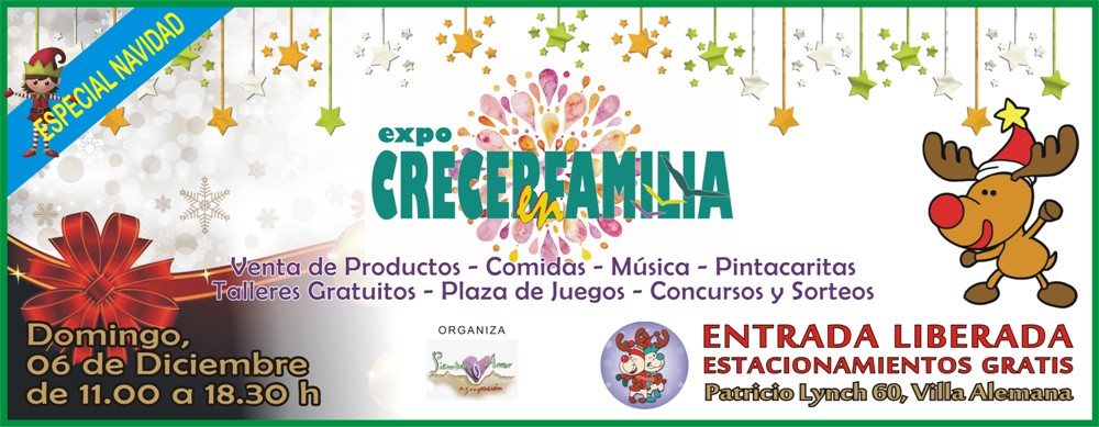 Expo Crecer en Familia celebrará la Navidad con talleres gratuitos y más de 30 stands de emprendedores