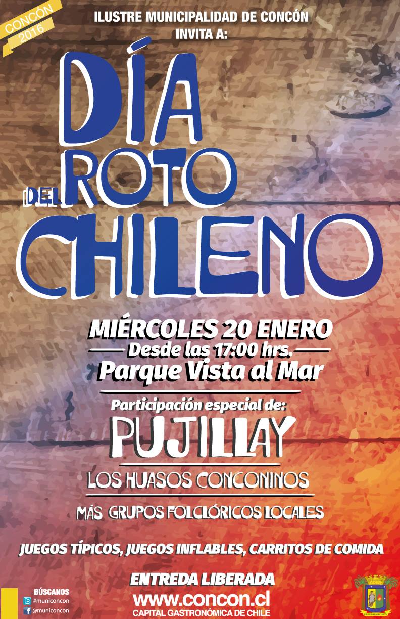 Hoy, Concón celebra el “Día del Roto Chileno”, desde las 17:00 horas