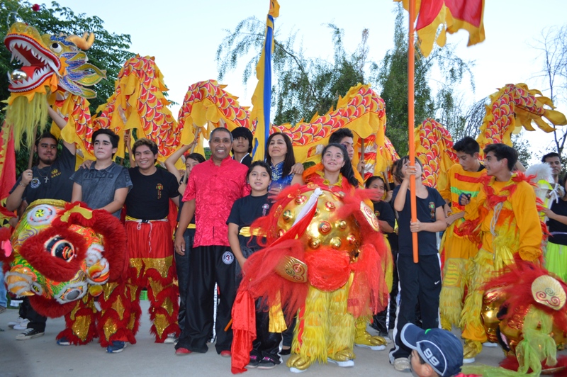 En plaza de Olmué se celebró el Año Nuevo Chino
