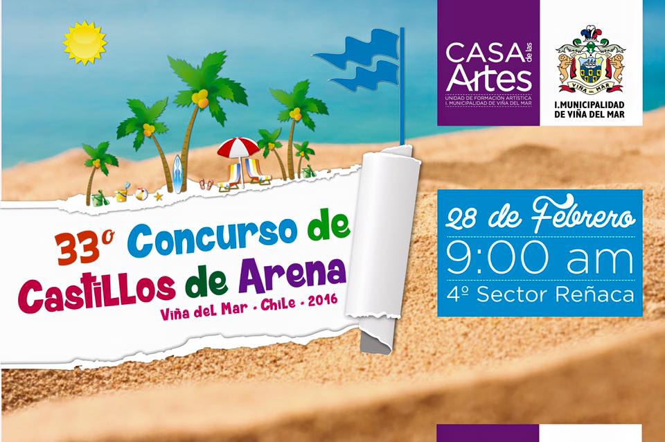 En jornada única se desarrollará concurso de castillos de arena en Viña del Mar