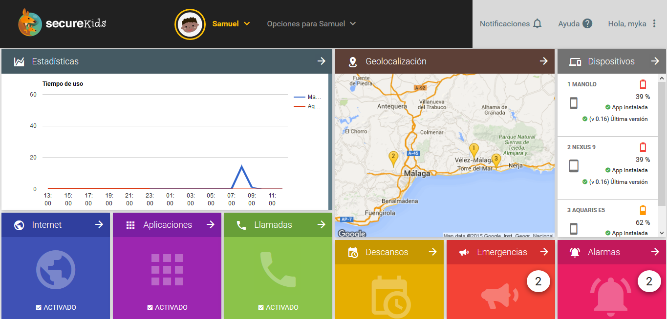 Excelente aplicación protege a los niños mientras utilizan su smarthpone