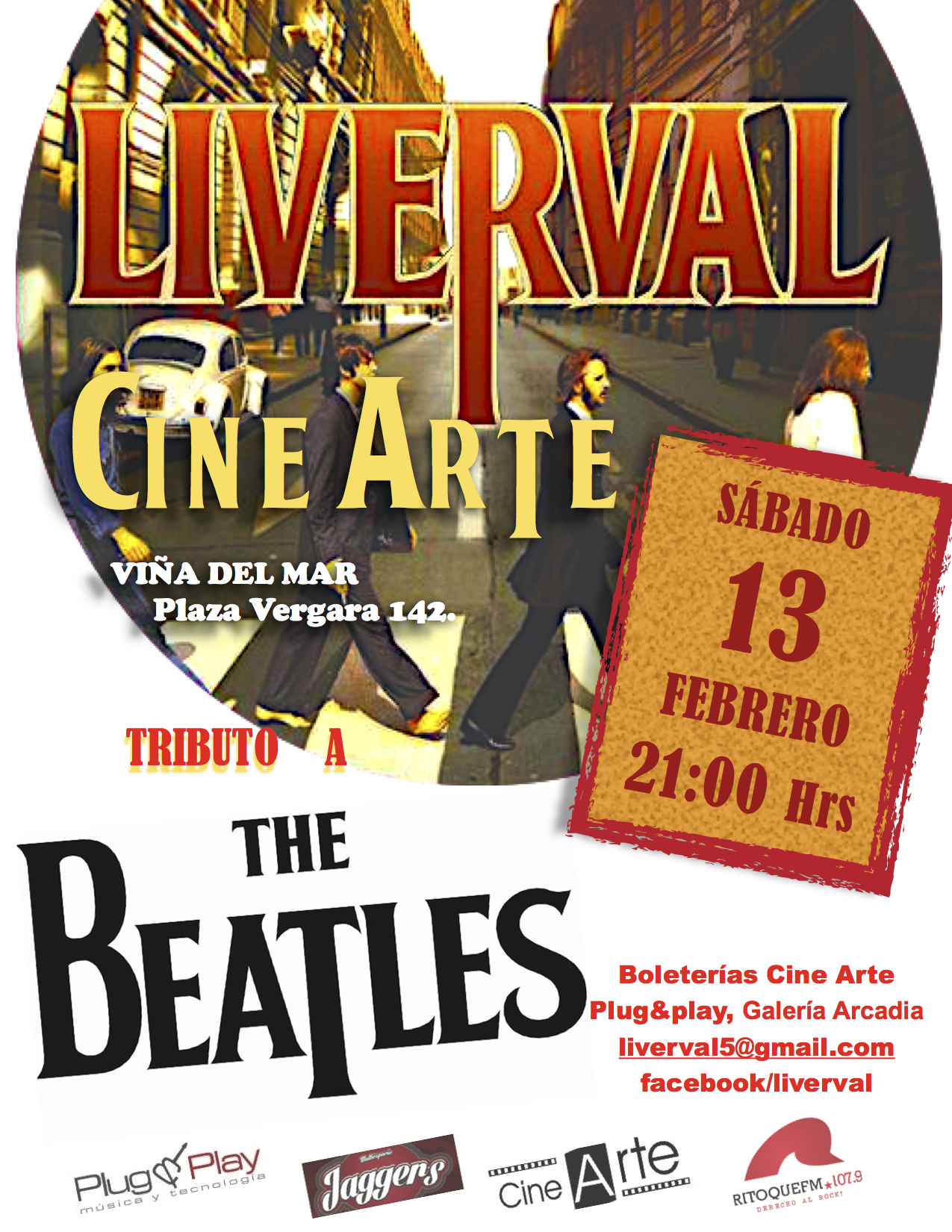 Hoy LIVERVAL celebra el día del amor con tributo a The Beatles