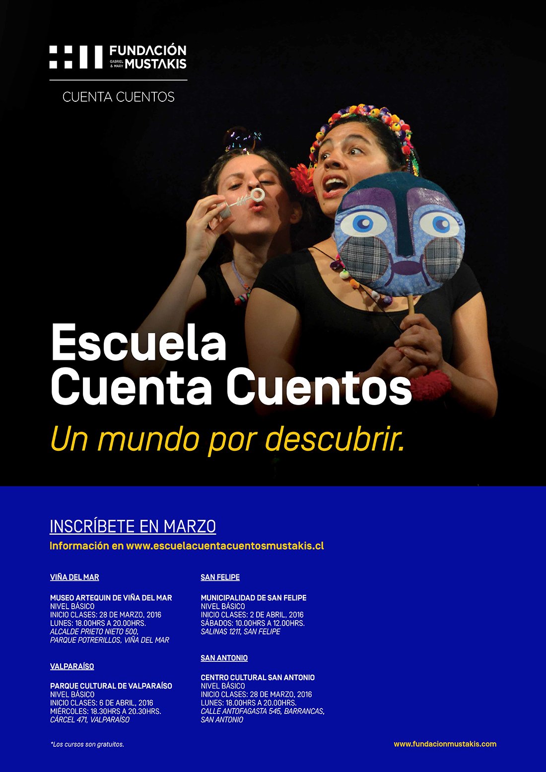 Si quieres ser un Cuenta Cuentos inscríbete en el curso que Viña del Mar tiene para ti