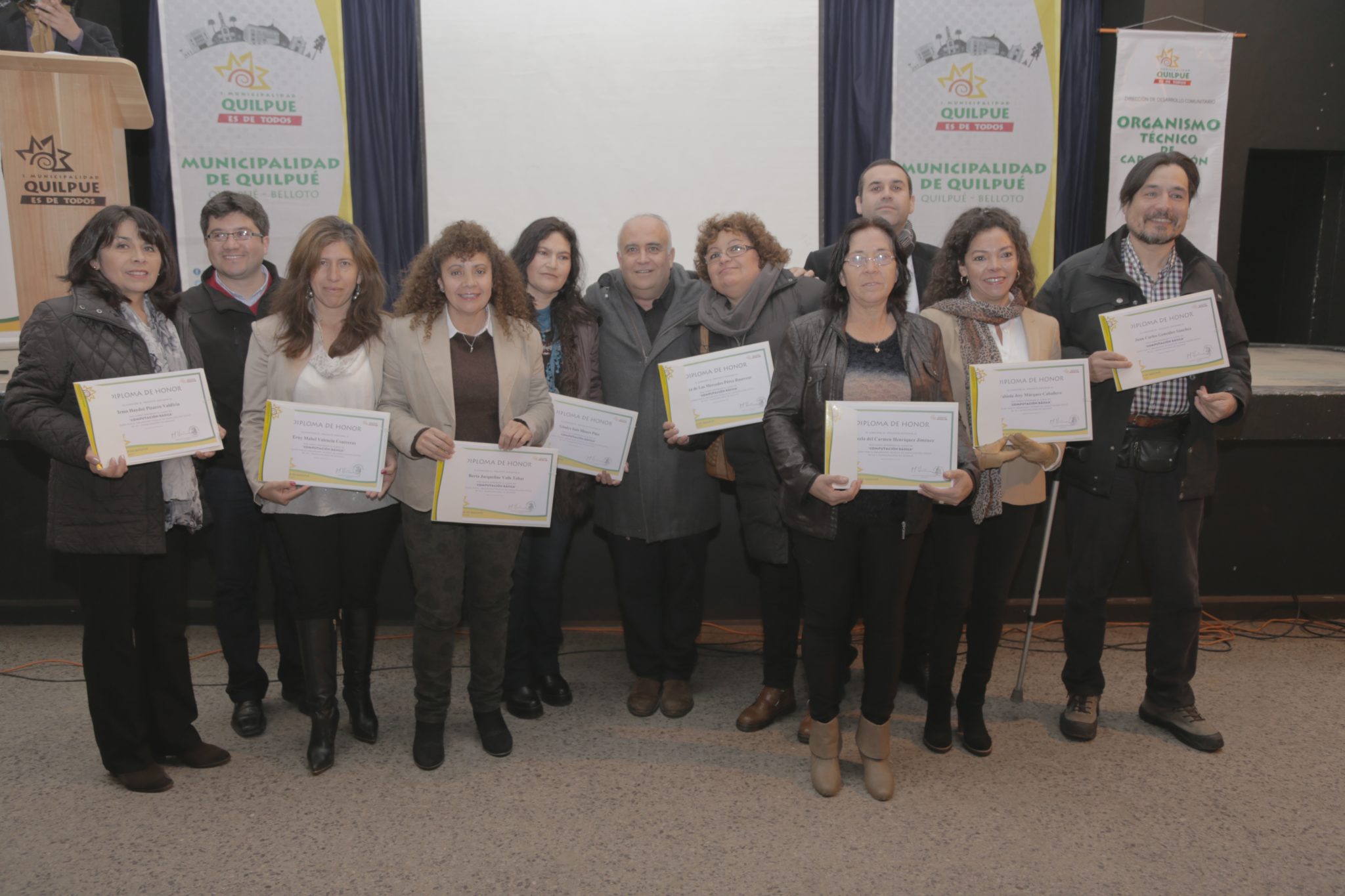 87 vecinos de Quilpué y Belloto recibieron certificación de cursos dictados por OTEC