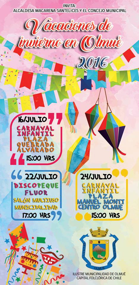 Este sábado continúan las actividades en Olmué con Carnaval infantil y tokata Hip Hop