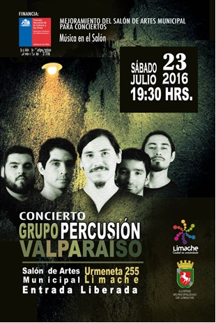 Grupo Percusión Valparaíso se presentará este sábado en Limache