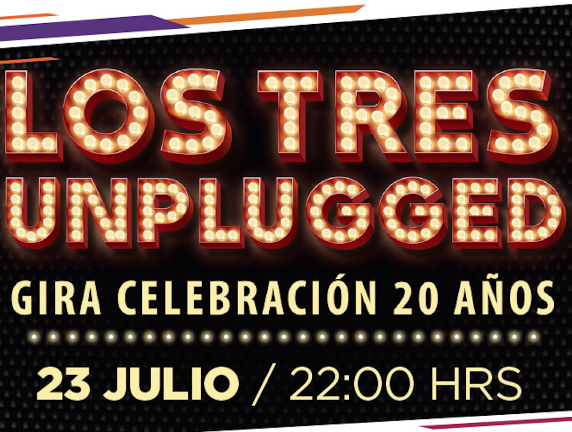 Los Tres Unplugged llegan al Casino de Viña del Mar con su gira de 20 años
