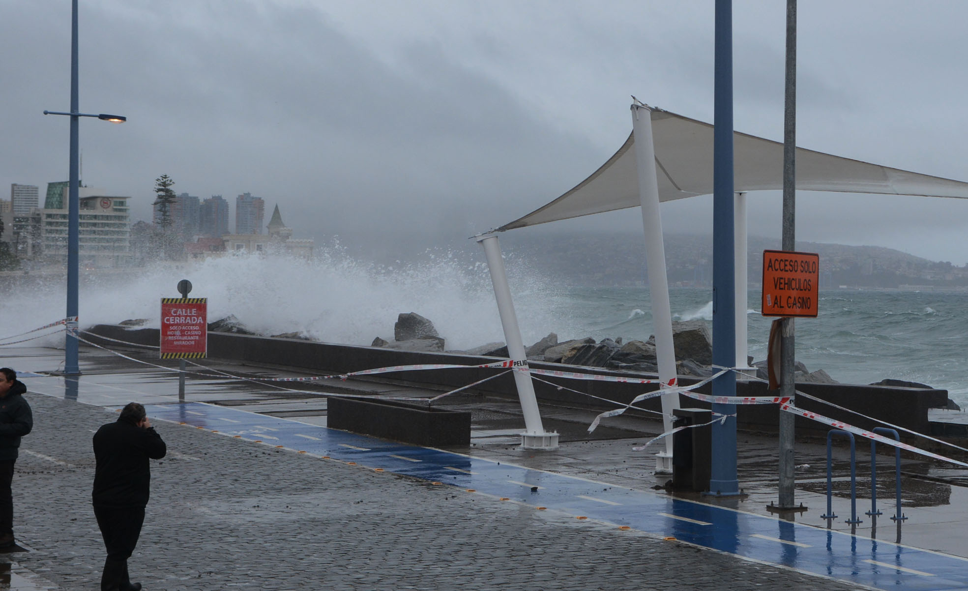 Viña del Mar se mantiene en alerta por sistema frontal que afecta a la zona