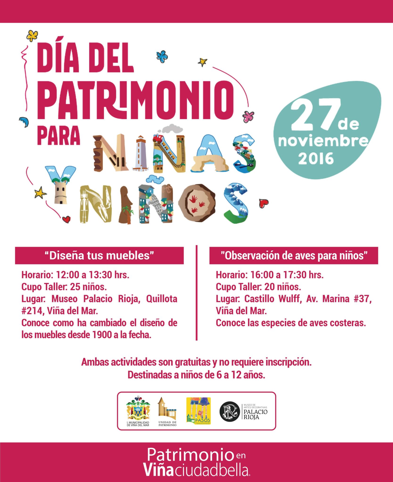 Viña del Mar celebra Día del Patrimonio para niños este domingo con variadas actividades