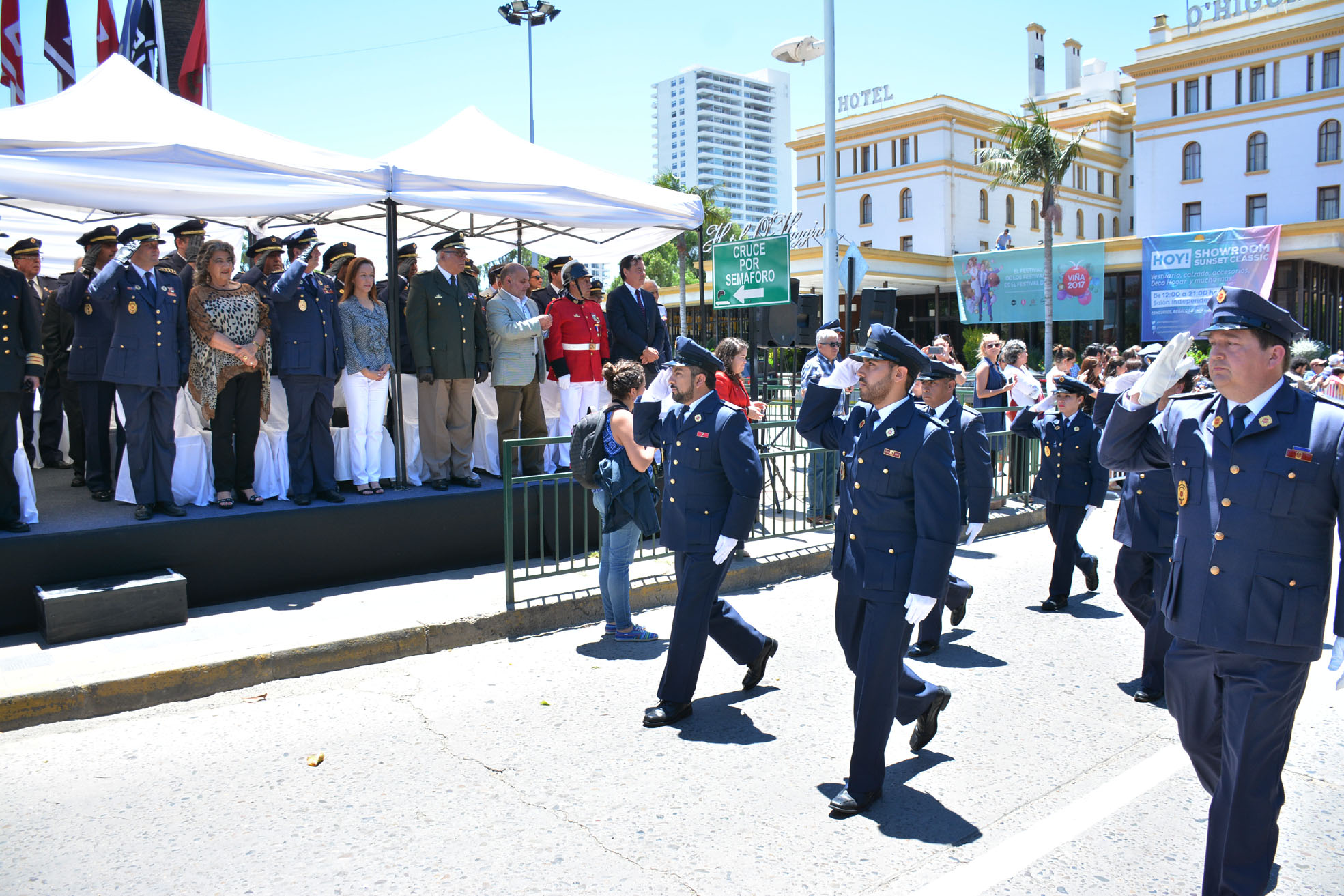 Bomberos de Viña del Mar conmemoró su 132° aniversario con debut de nueva compañía