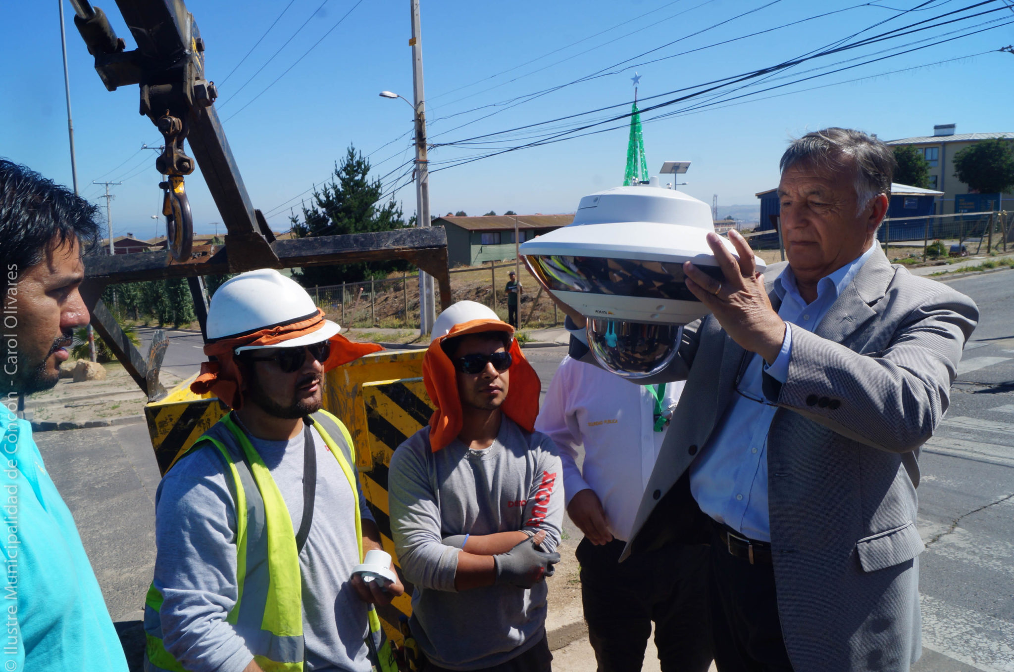 Inició instalación de la II etapa de cámaras de televigilancia en Concón