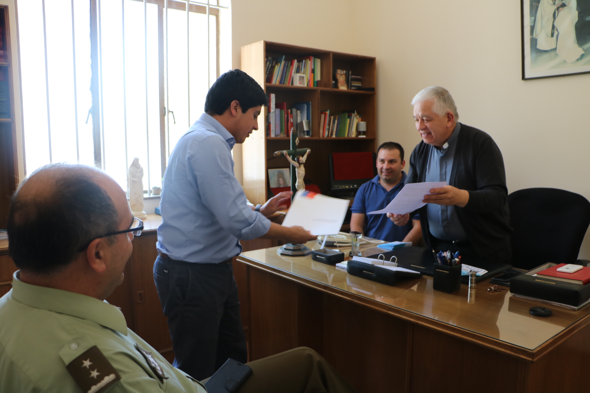 Autoridades coordinaron acciones para festividad de la Virgen de las 40 Horas en Limache