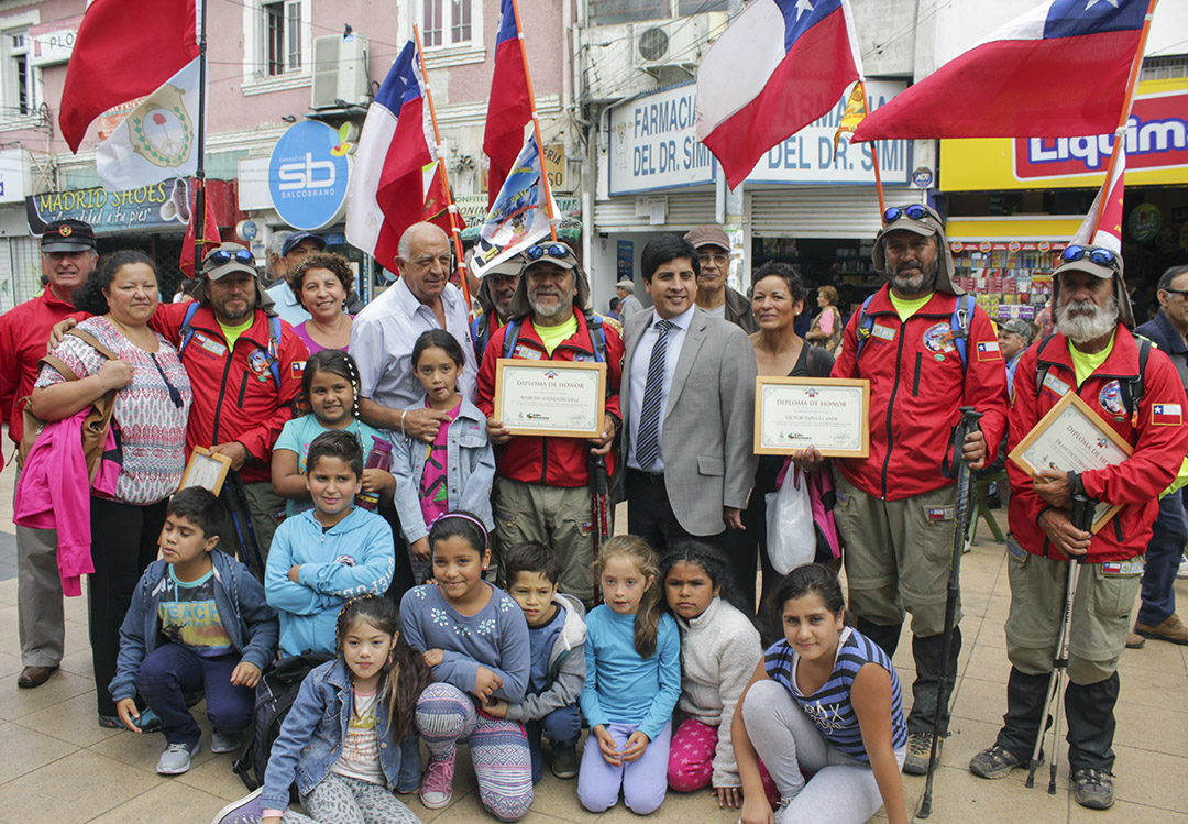 Villa Alemana recibió a grupo de chilenos que recrea la ruta del Ejército Libertador a través de Los Andes