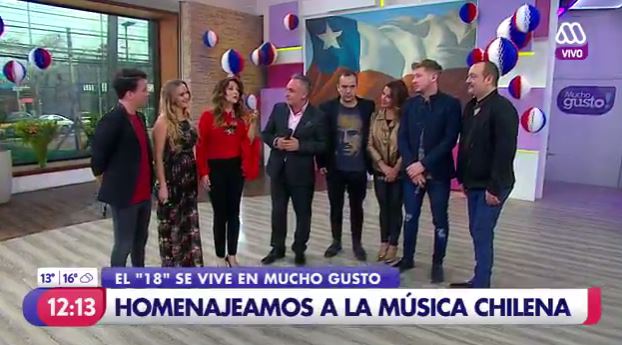 El “Mucho Gusto” casi dobla a la competencia con tributo a canciones chilenas