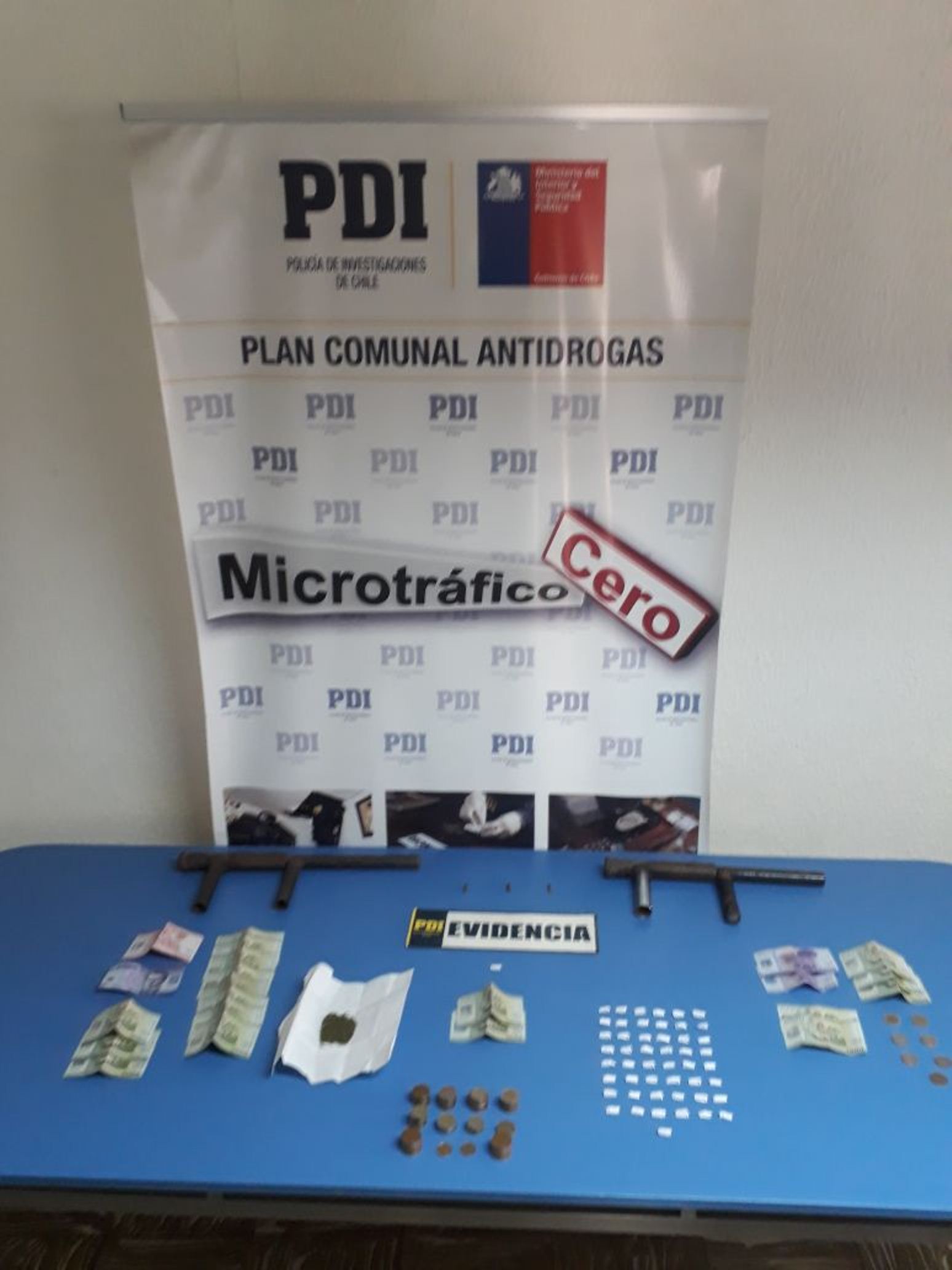 Desarticulan puntos de venta de drogas que operaban cerca de un jardín infantil en Quillota