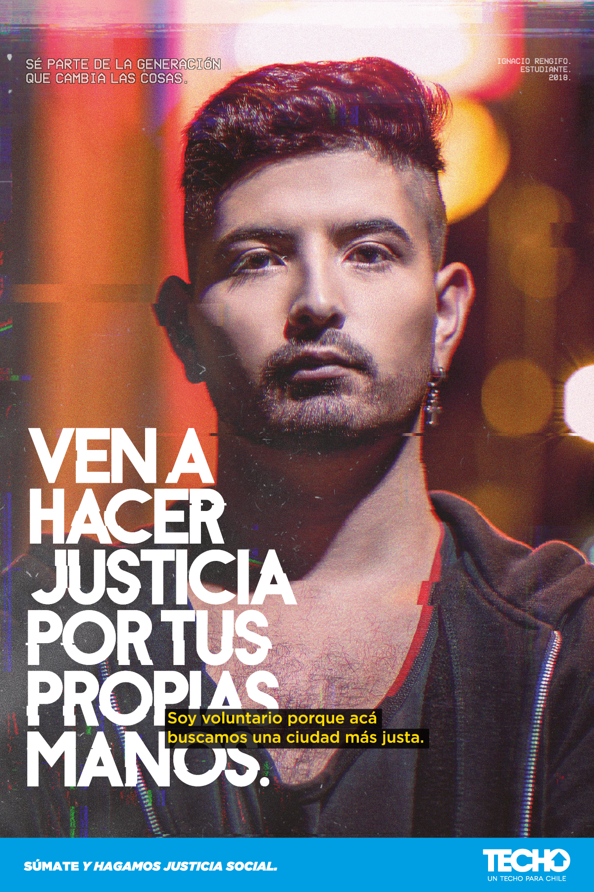 Por medio de campaña digital, la fundación TECHO-Chile invita a jóvenes a participar de formadirecta en escenarios de exclusión territorial