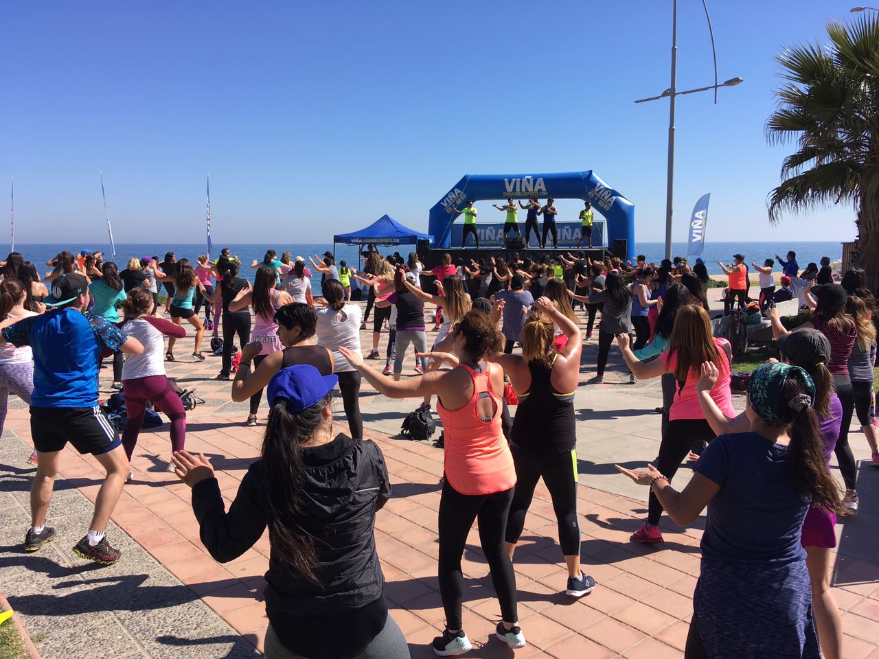 Vuelven mañanas fitness en borde costero de Viña del Mar