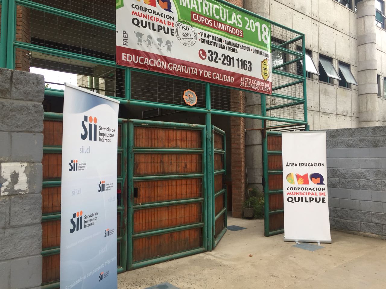 S.I.I. abre oficina en dependencias de Liceo Comercial de Quilpué